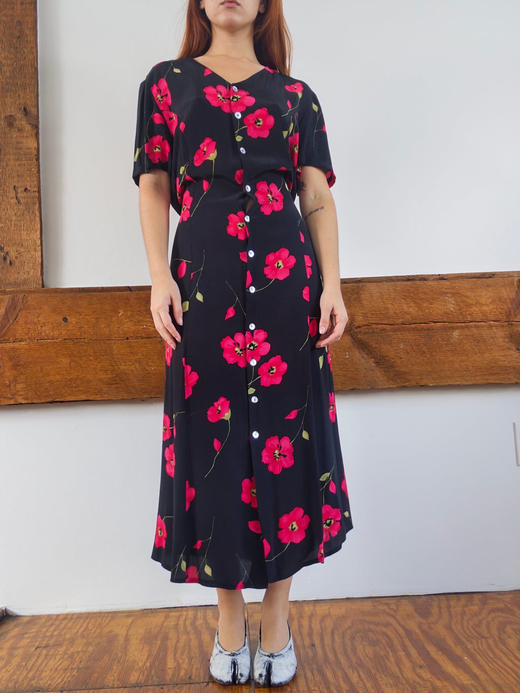 Floral Tie-Back Dress
