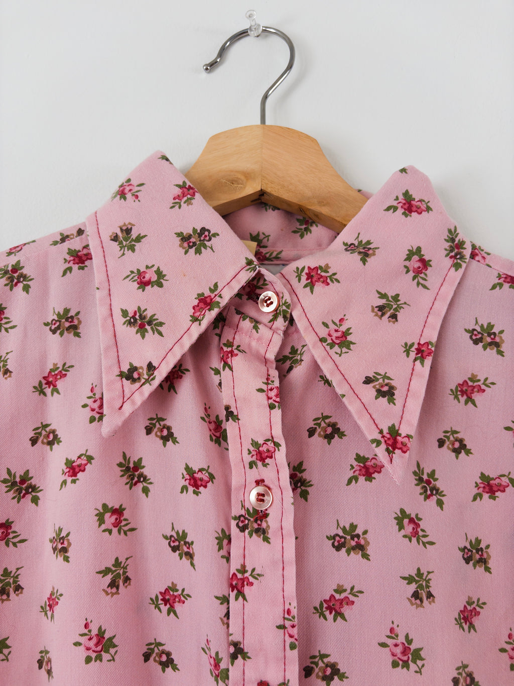 70s Flower Button Down