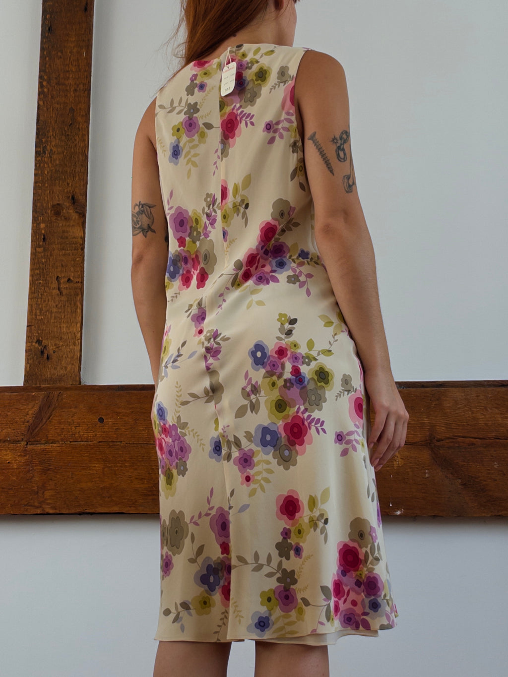Silk Floral Midi Dress