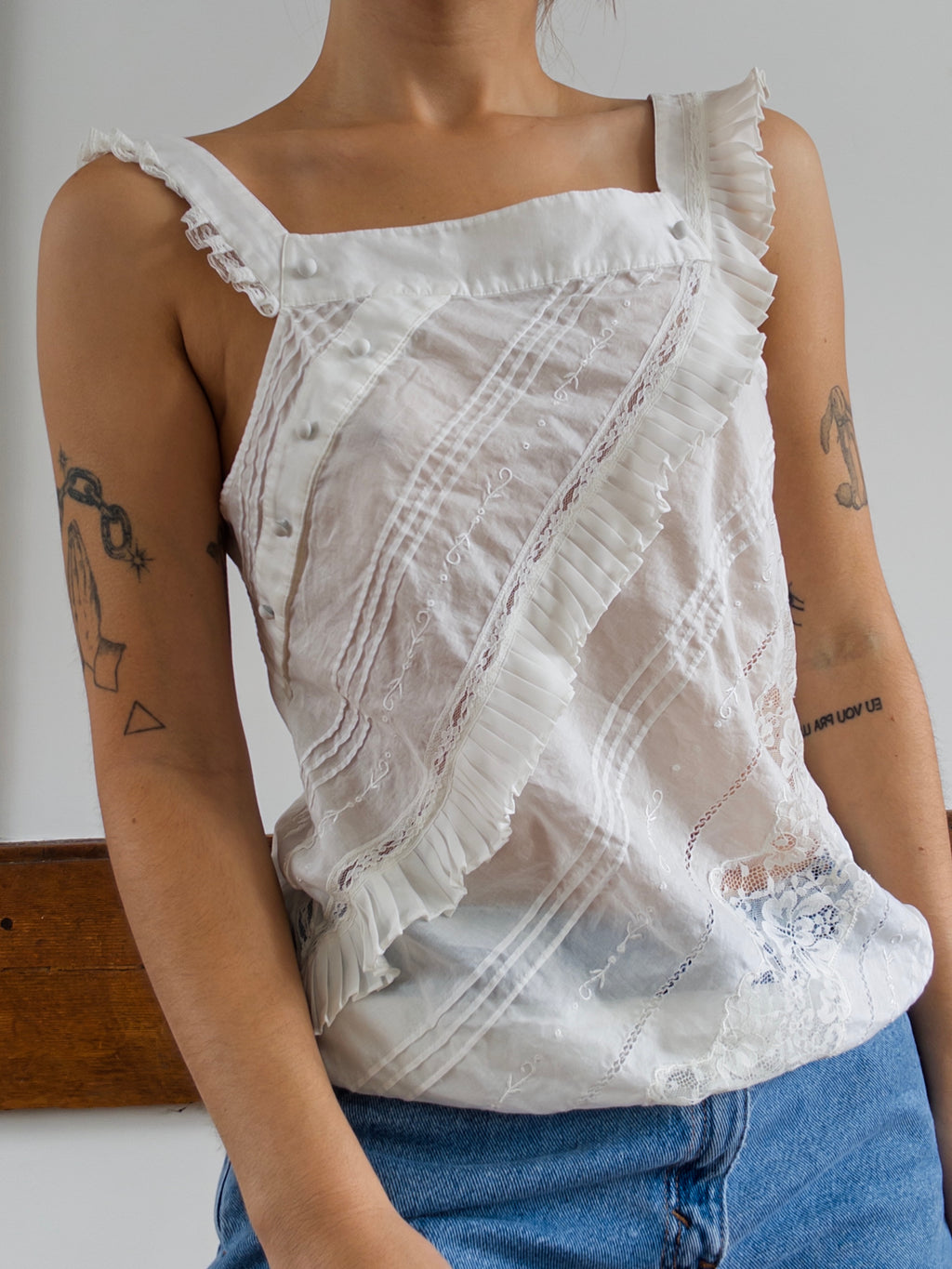 Cotton Eyelet Tank