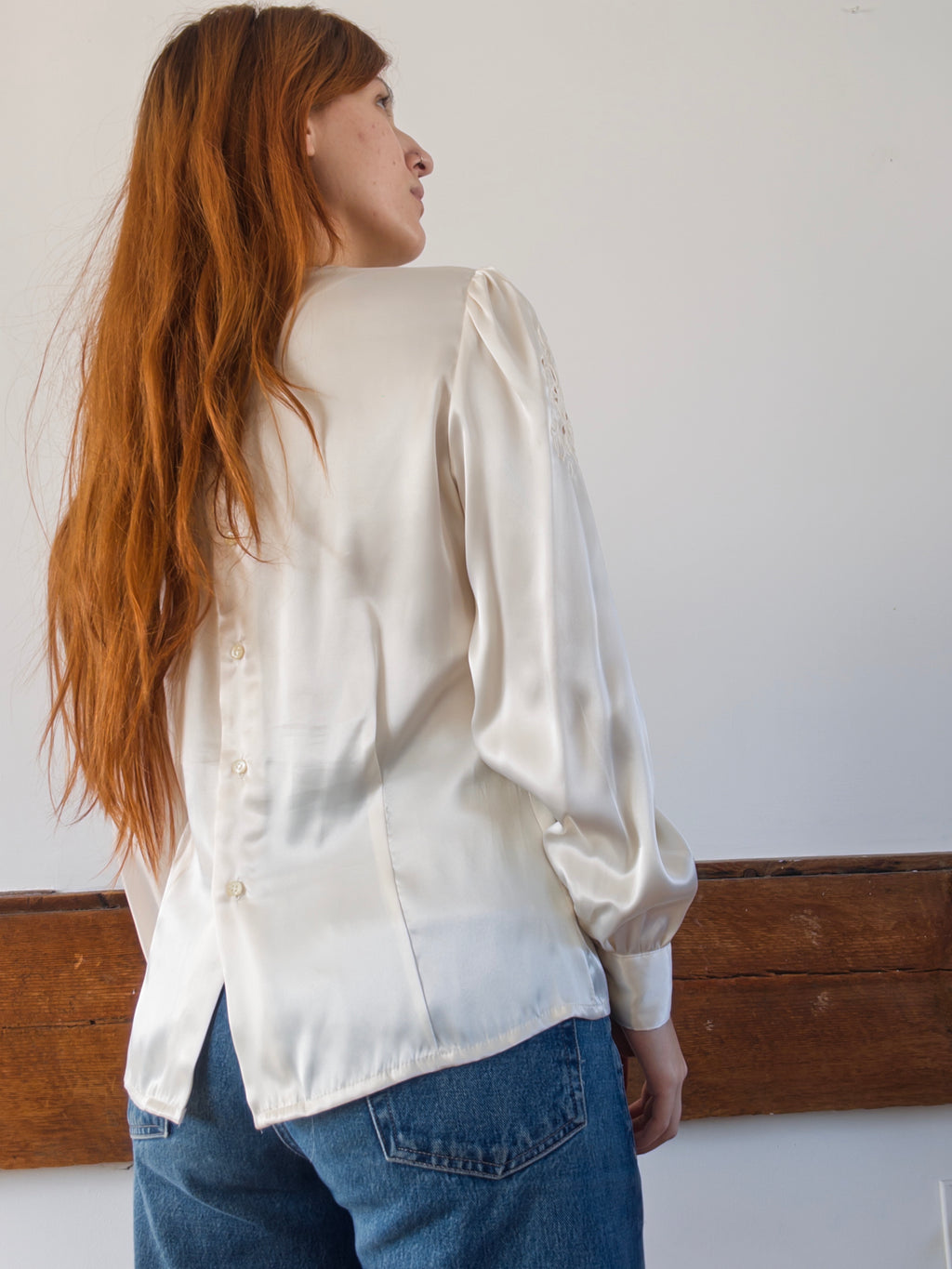 80s Silky Blouse