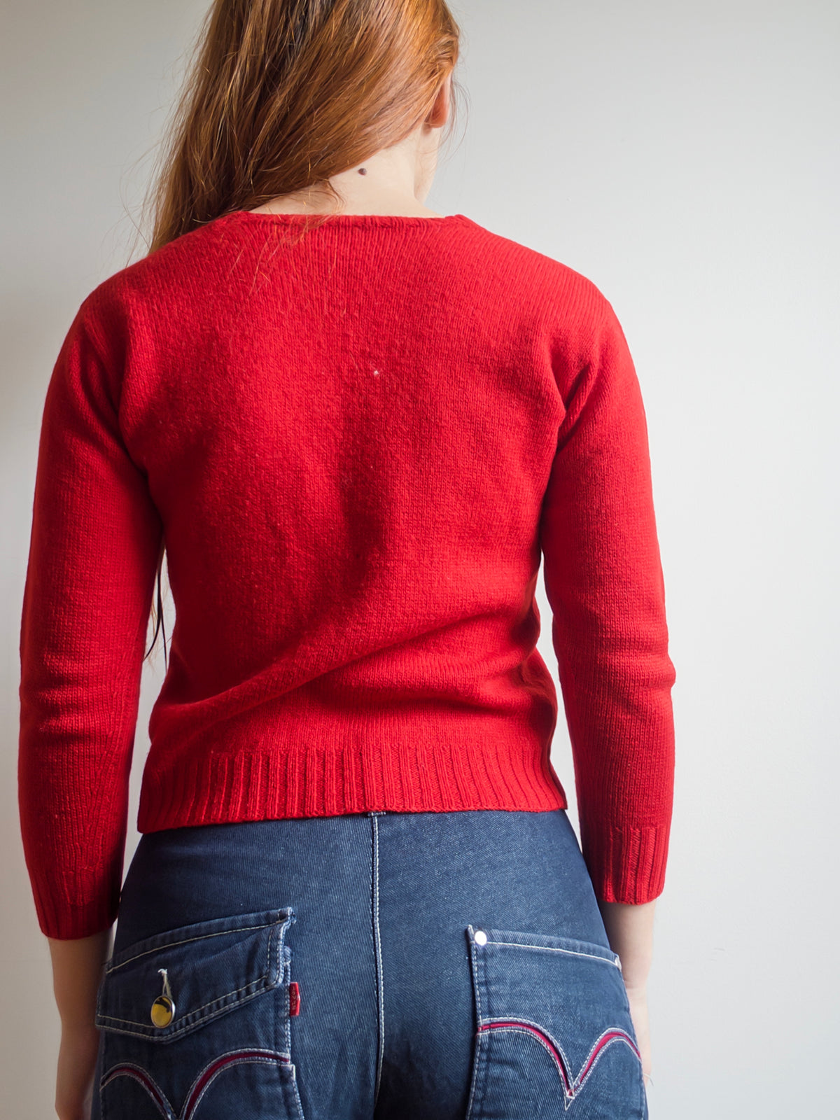 70s Red Sweater