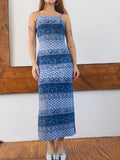 90s Printed Maxi Dress