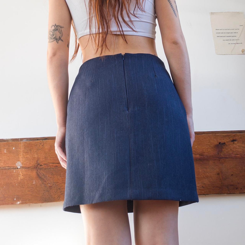 90s Navy Mini Skirt
