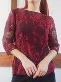 Red Lace Top