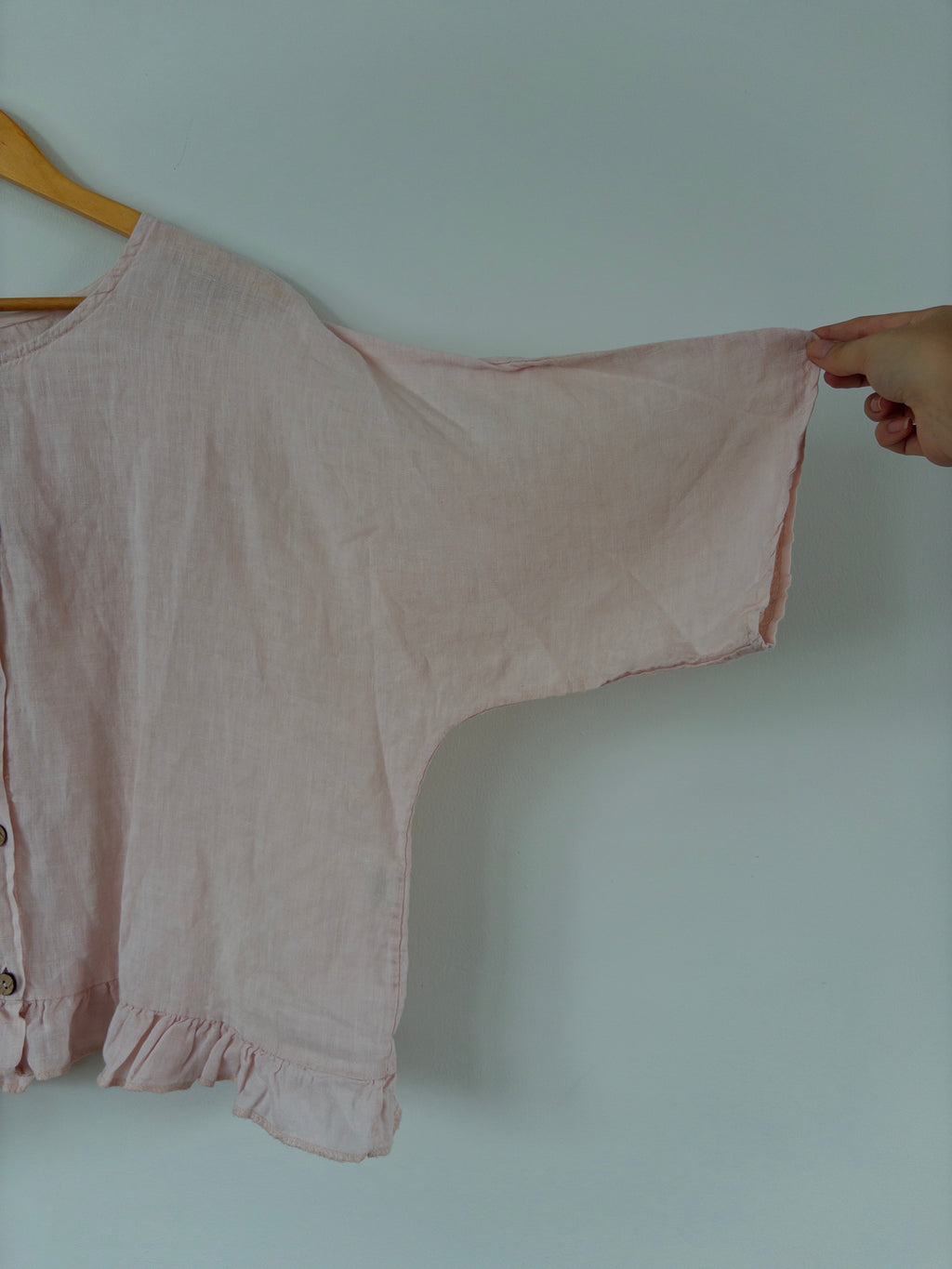 Pink Linen Bouse