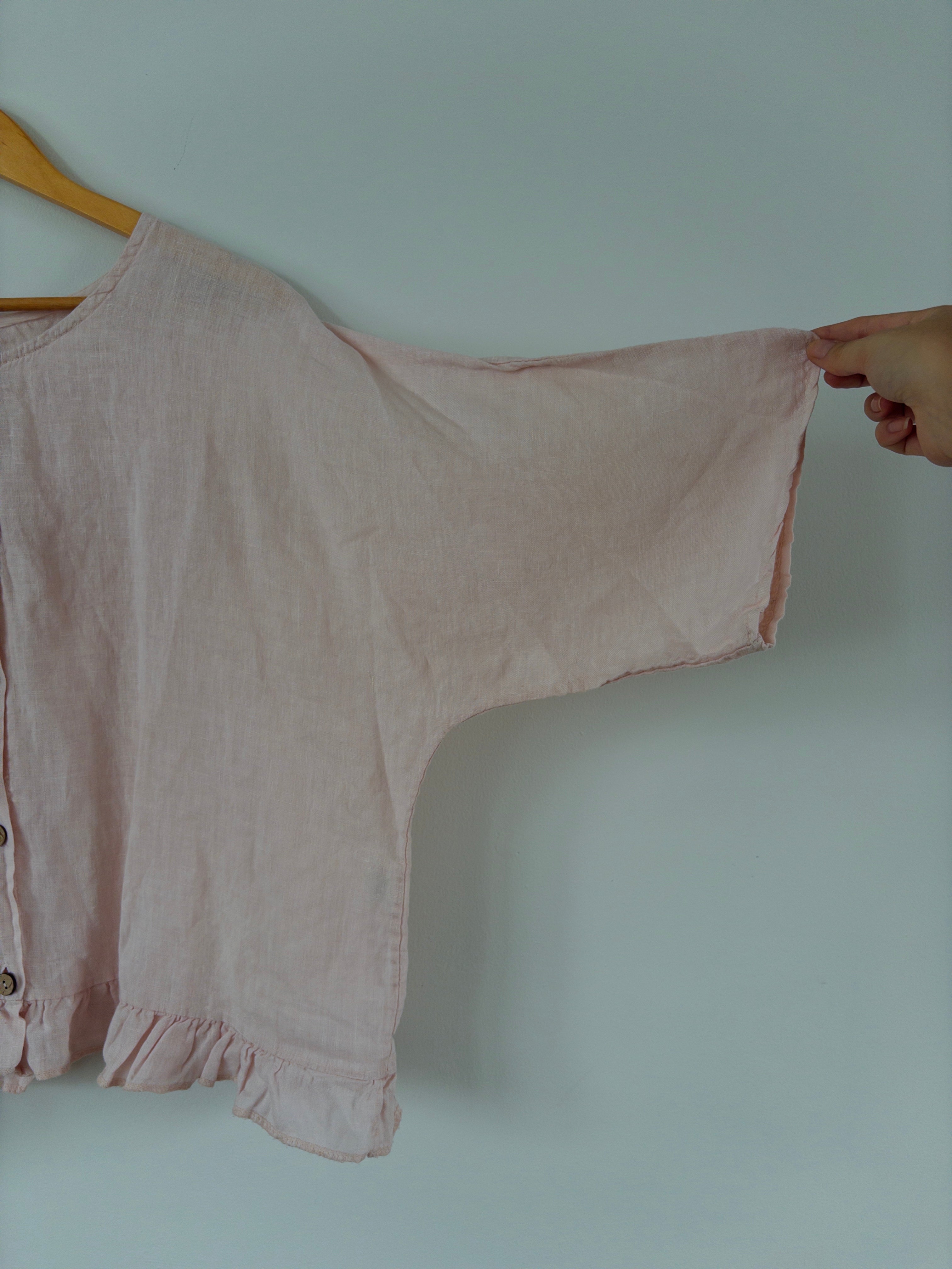 Pink Linen Bouse