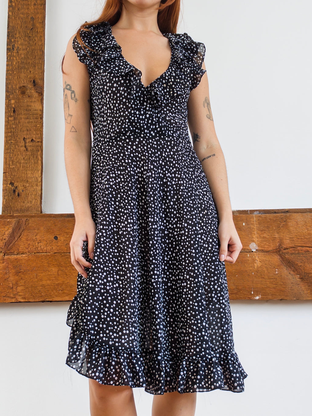 Polka Dot Ruffle Dress