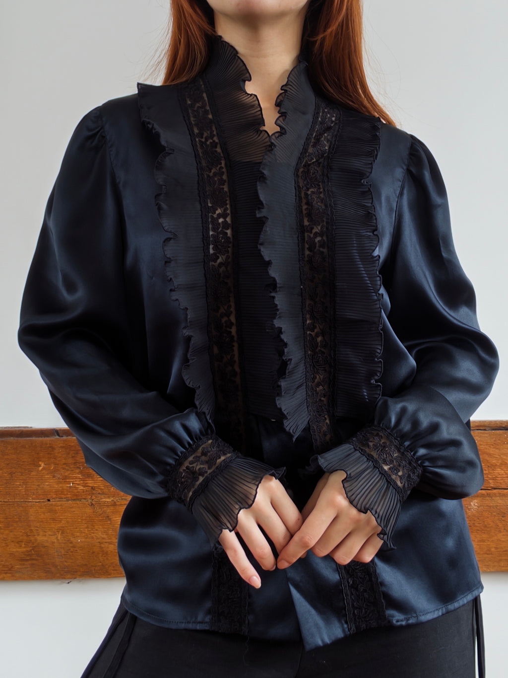 Silk Ruffle Blouse