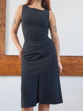 Pinstripe Midi Dress
