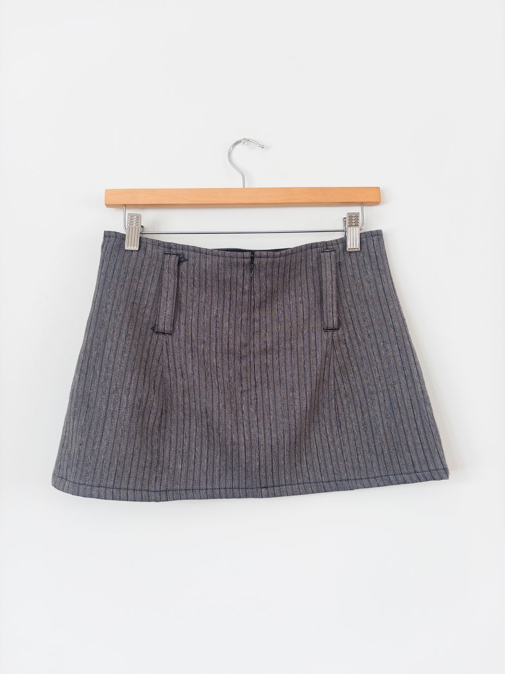 Pinstripe Micro Mini Skirt