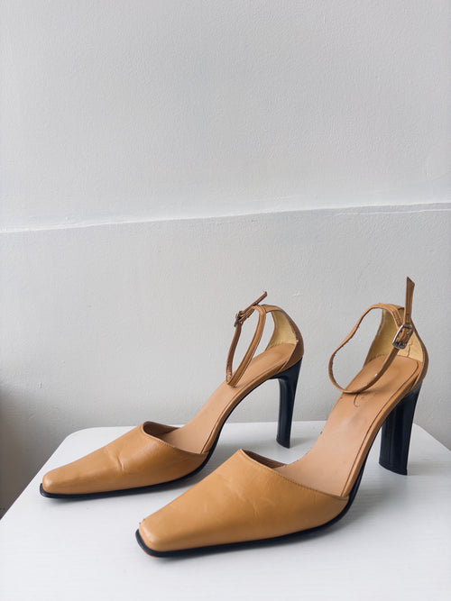 Brown Leather Heels