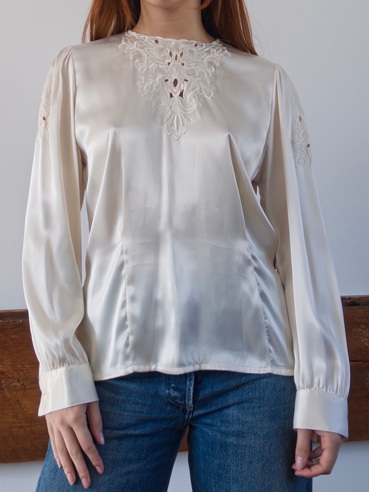 80s Silky Blouse