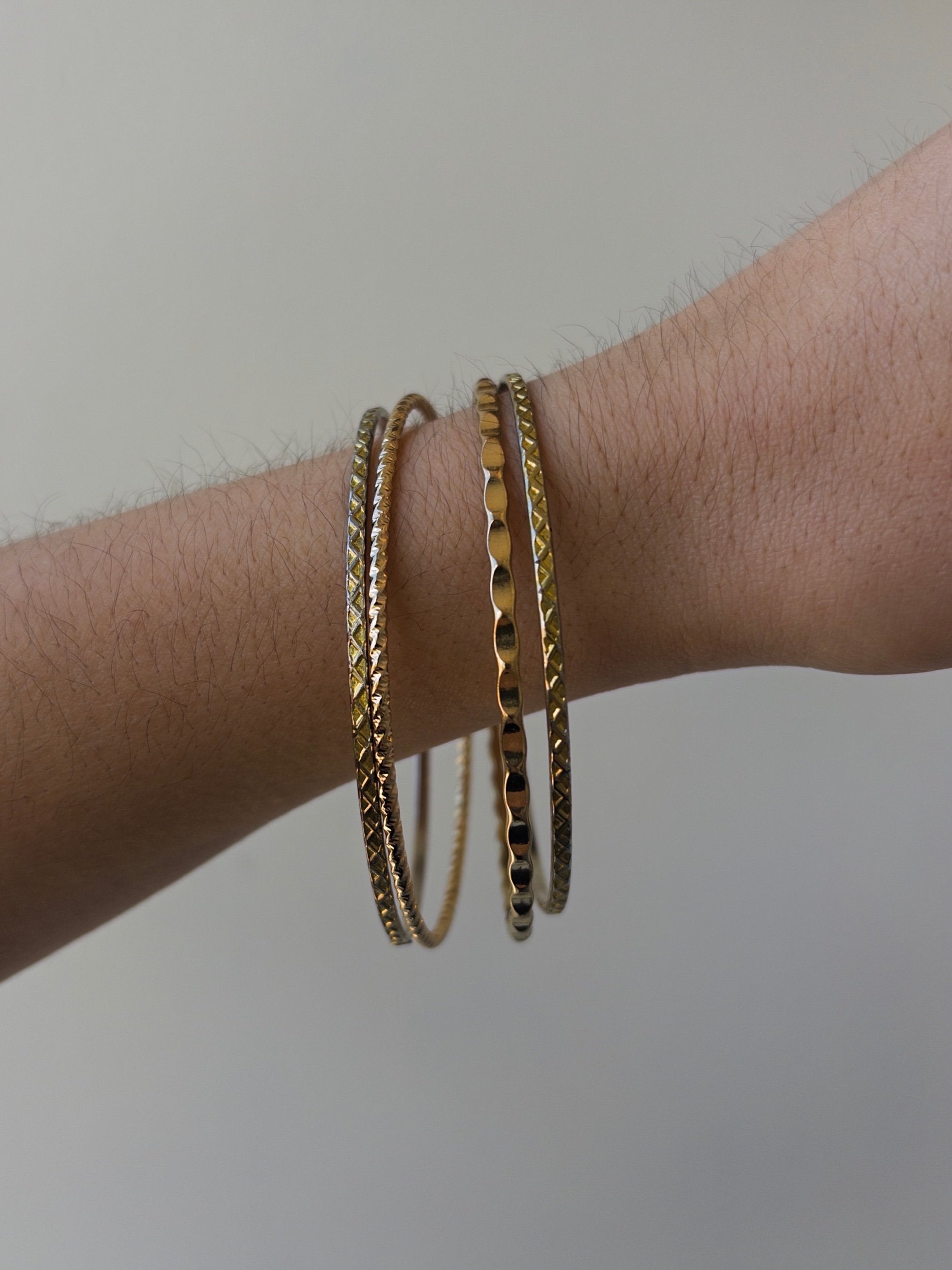 Gold Bangle Set