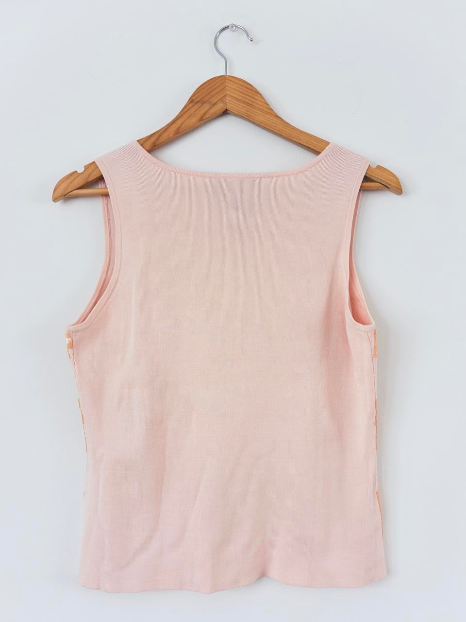 90s Pink Sequin Tank
