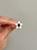 Onyx Flower Ring