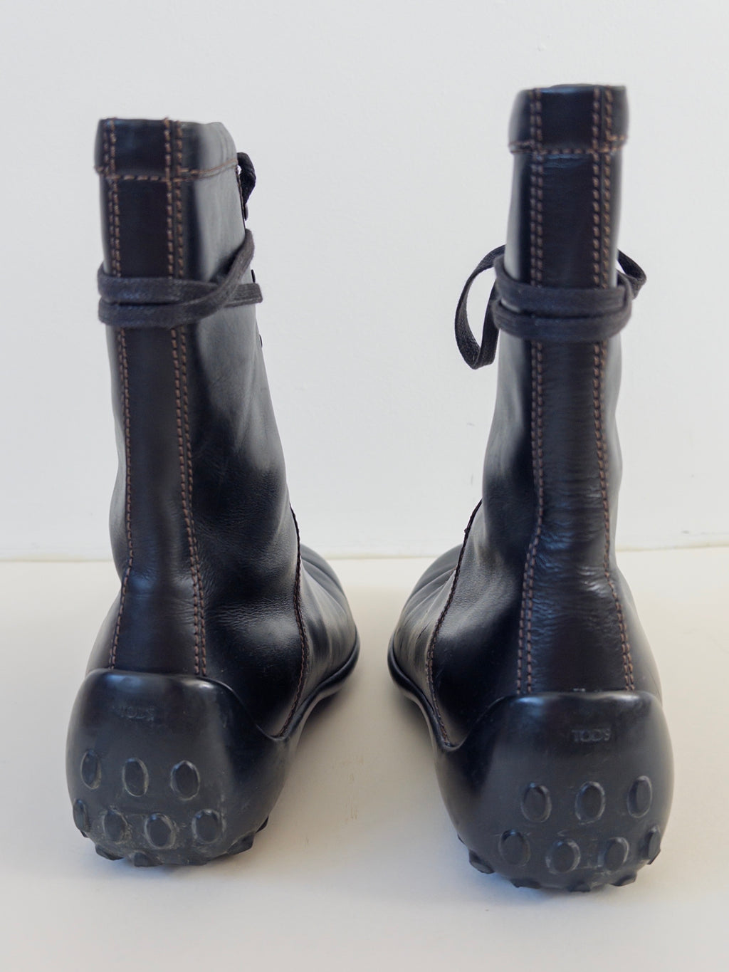 Leather Lace Up Boots