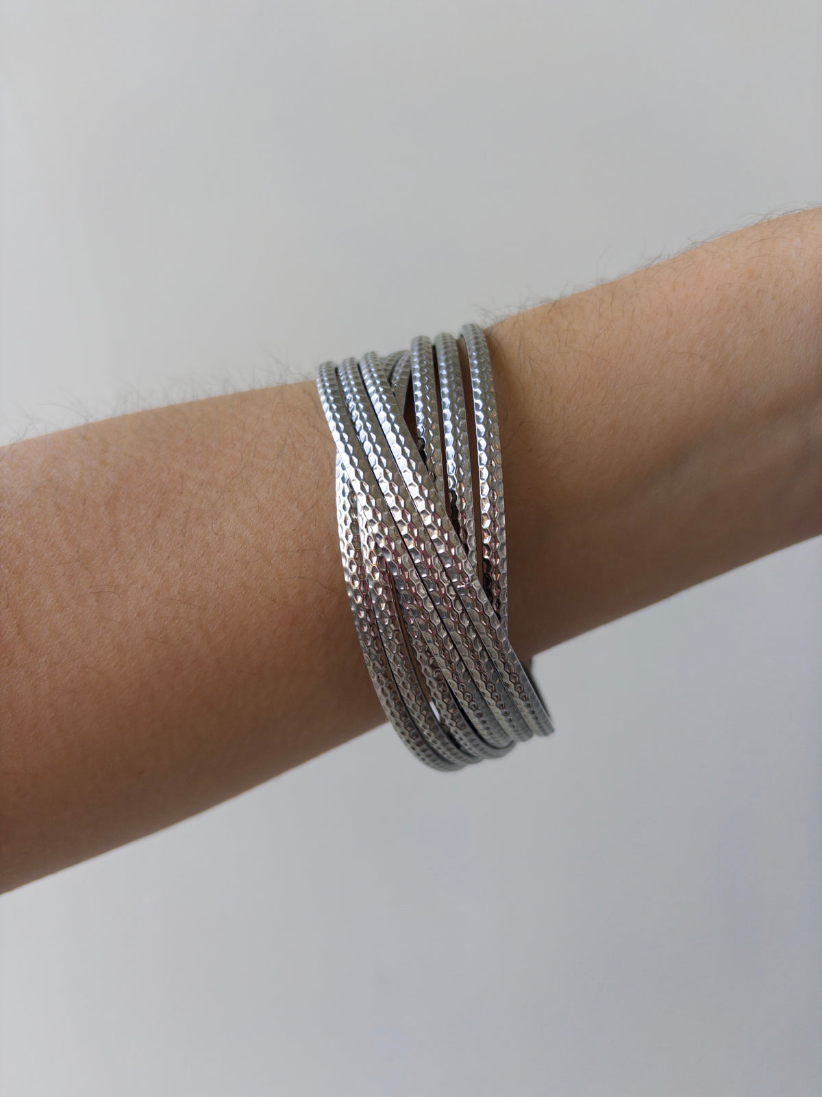Silver Multi-Bangle