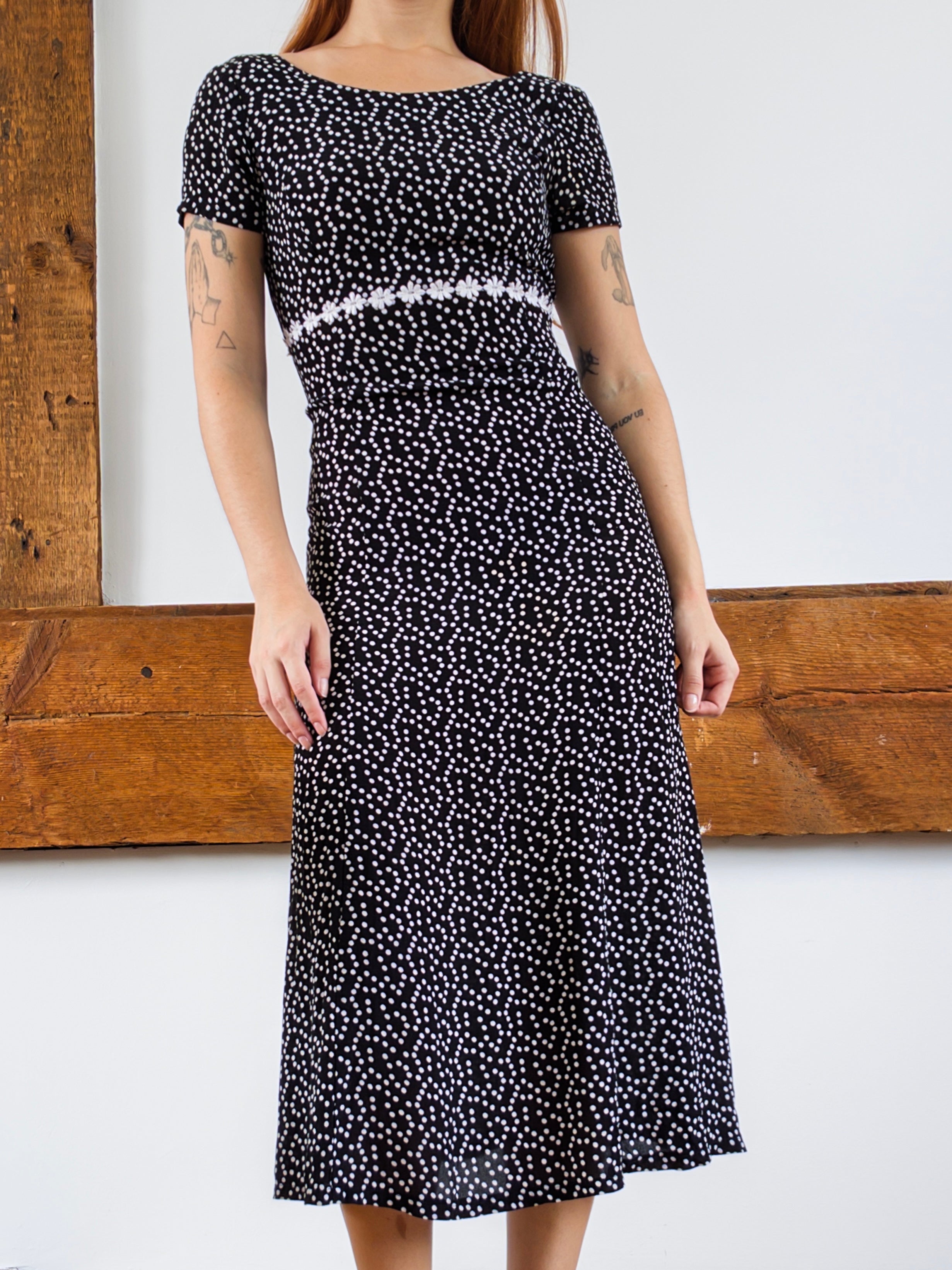 Polka Dot Midi Dress
