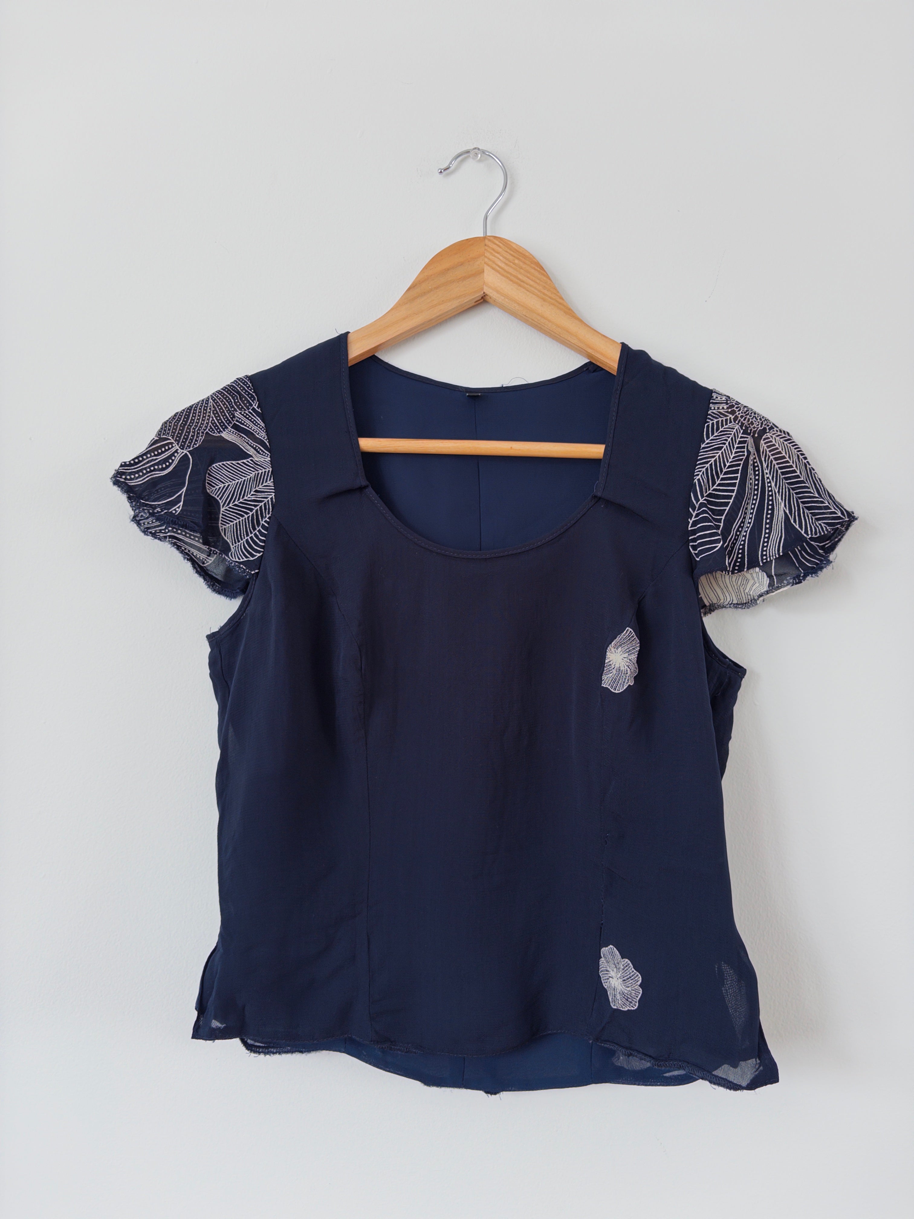 Ruffle Sleeve Blouse