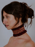 Burgundy Clown Collar