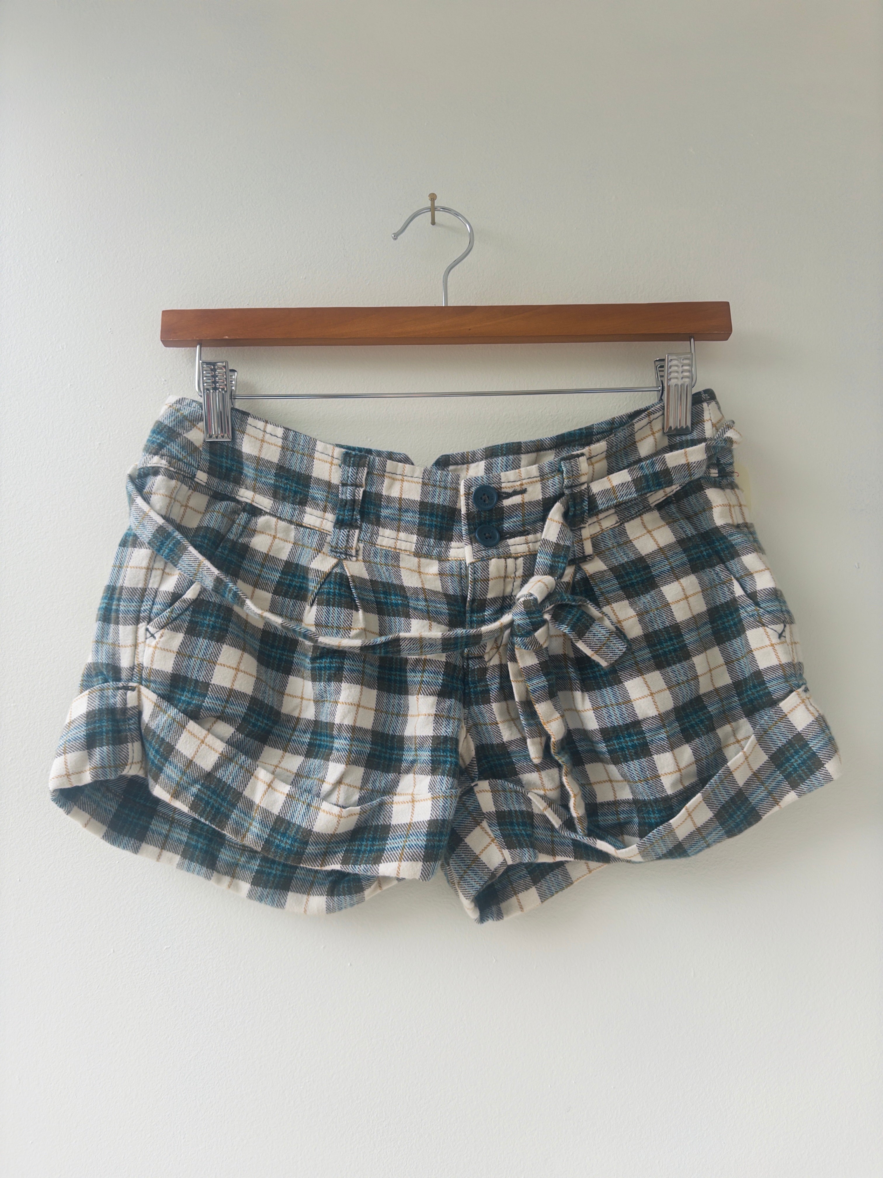 Plaid Mini Shorts