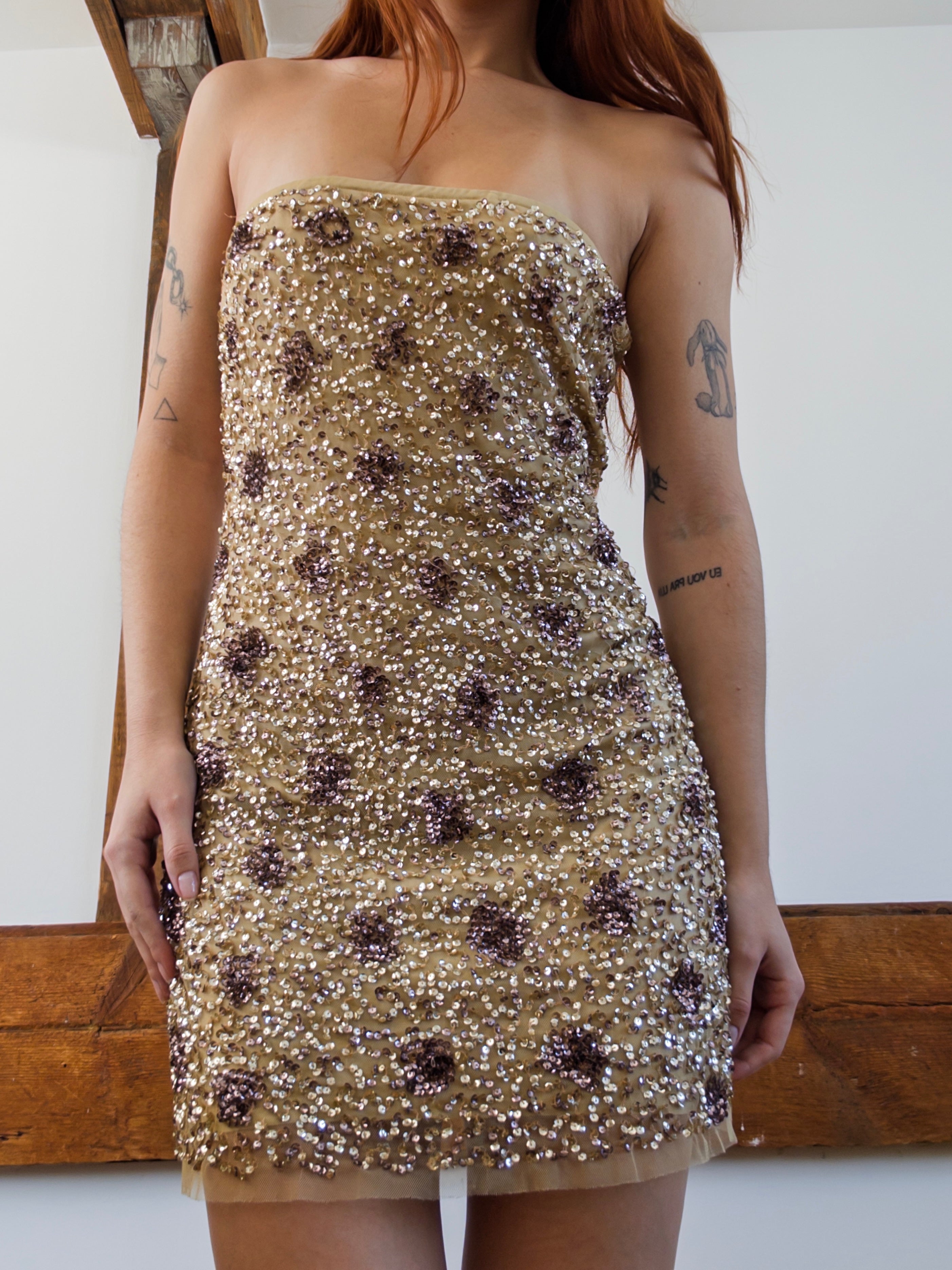 Sequined Mini Dress