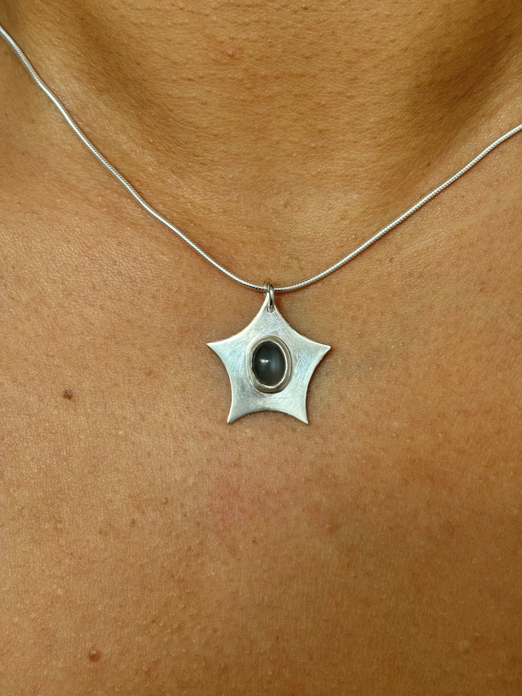 Moonstone Star Necklace