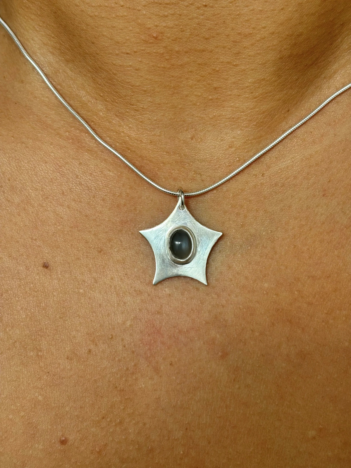 Moonstone Star Necklace