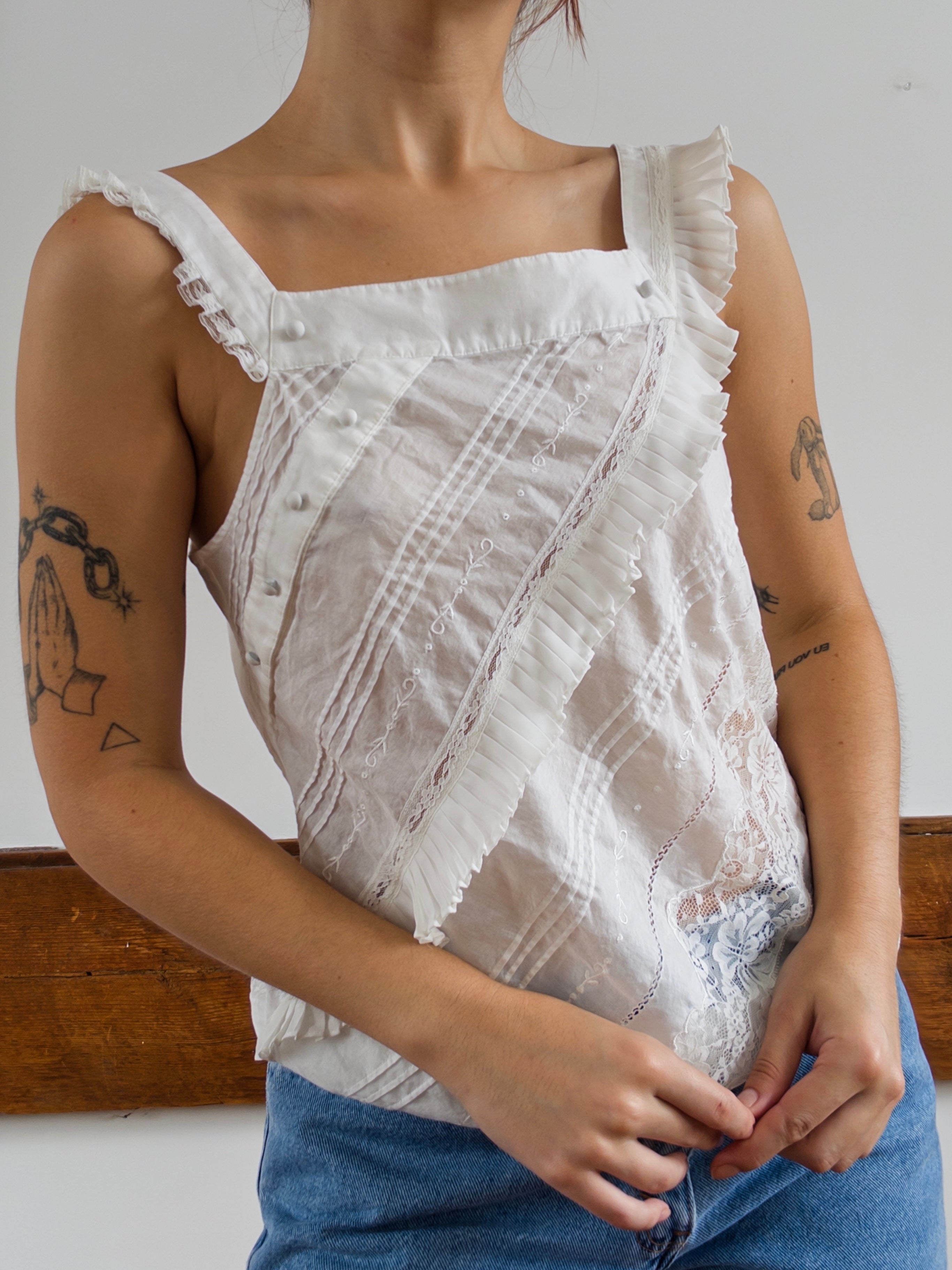 Cotton Eyelet Tank