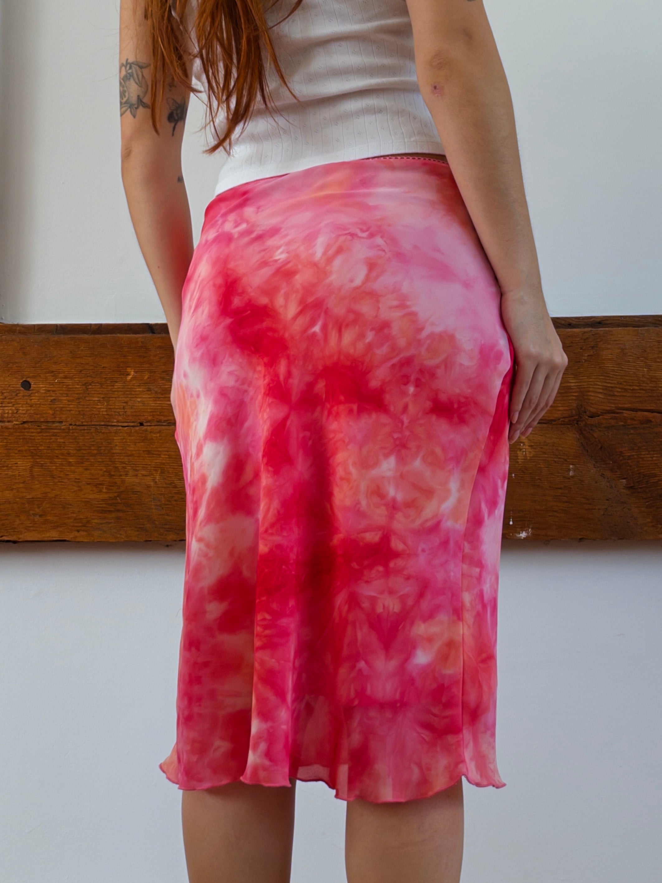Tie Dye Midi Skirt