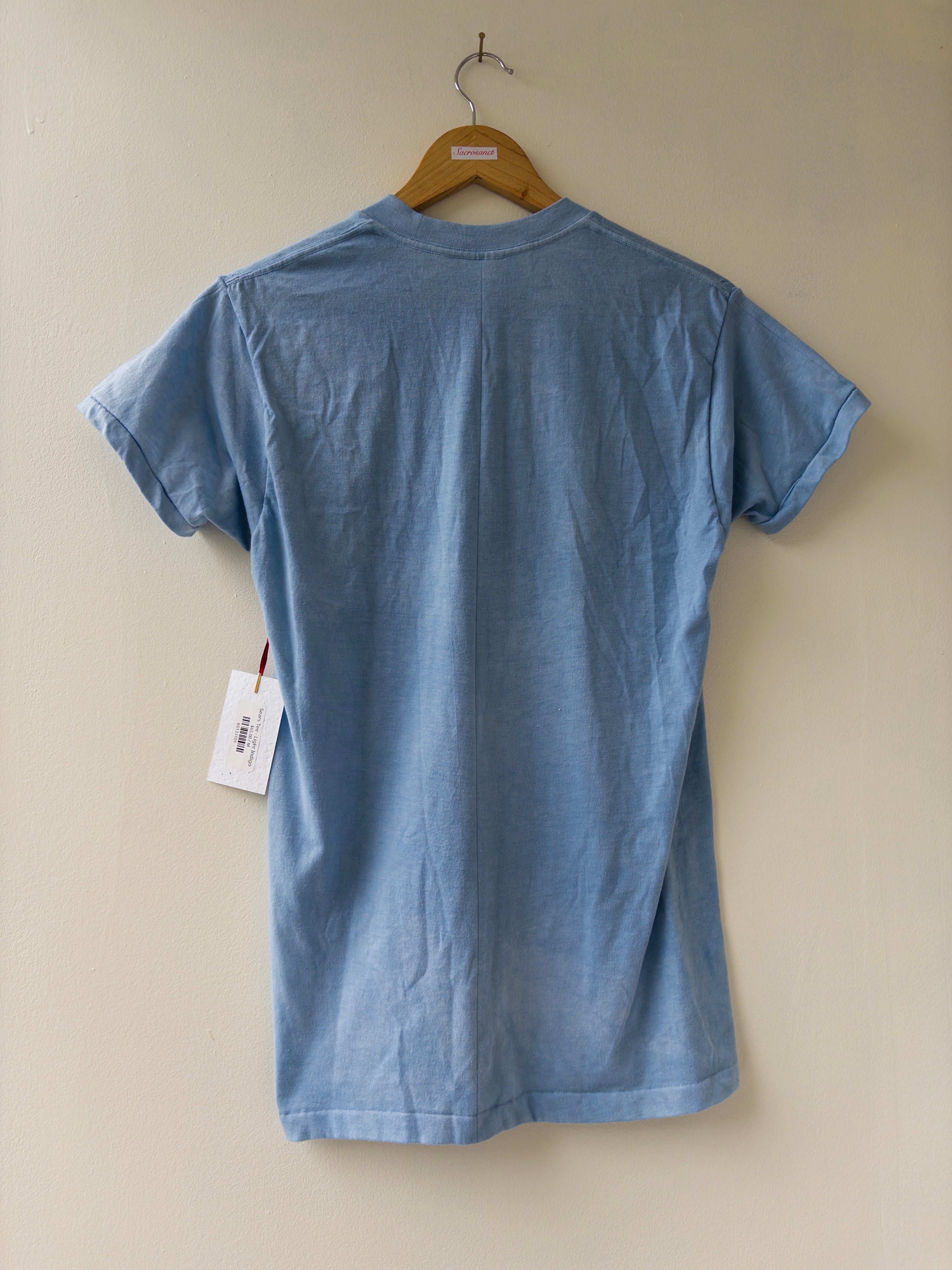 Indigo Dyed Single Stitch Tee