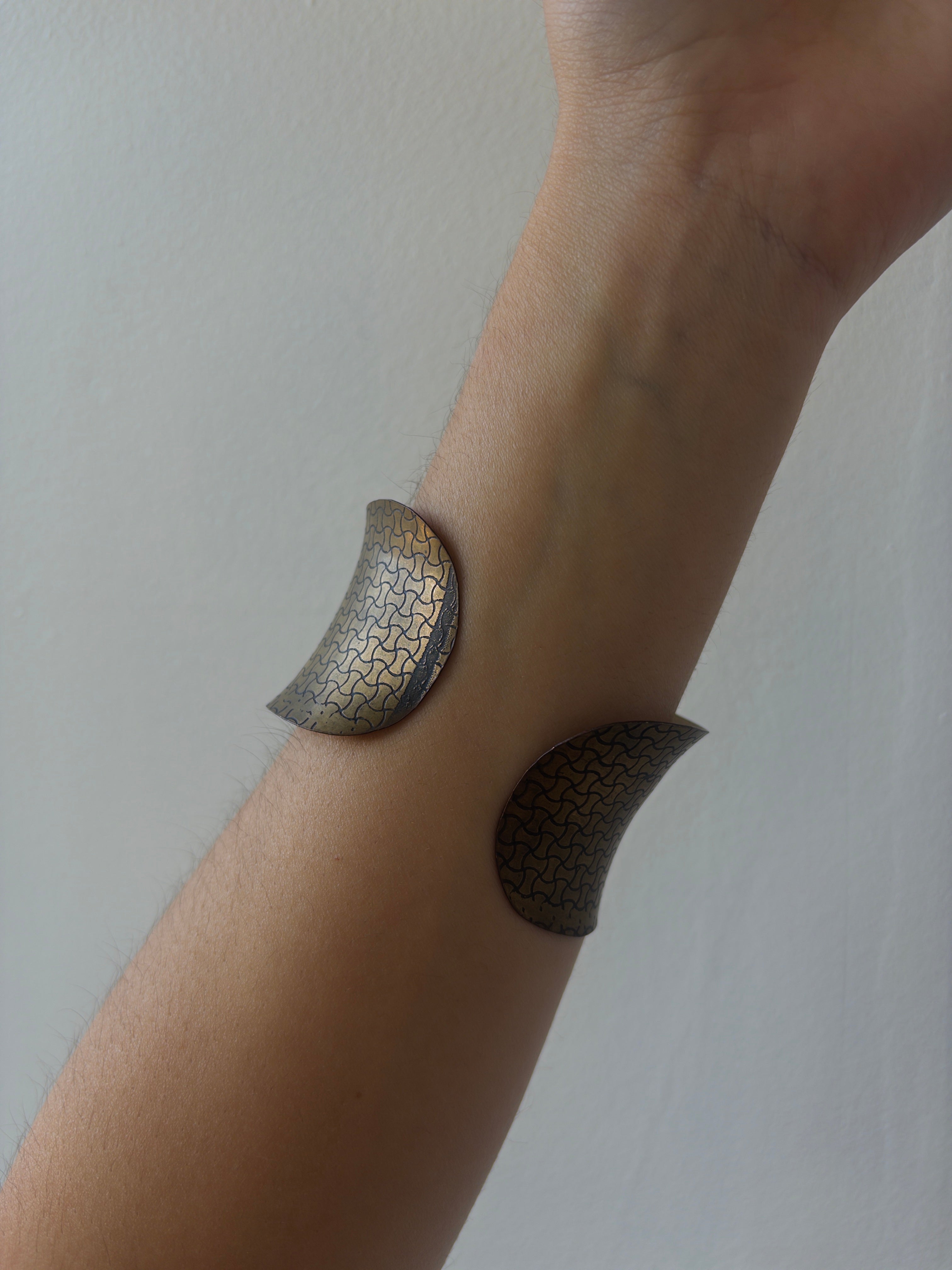 Etched Brass Cuff