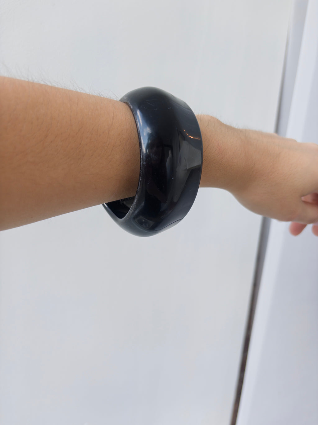 Black Chunky Bangle