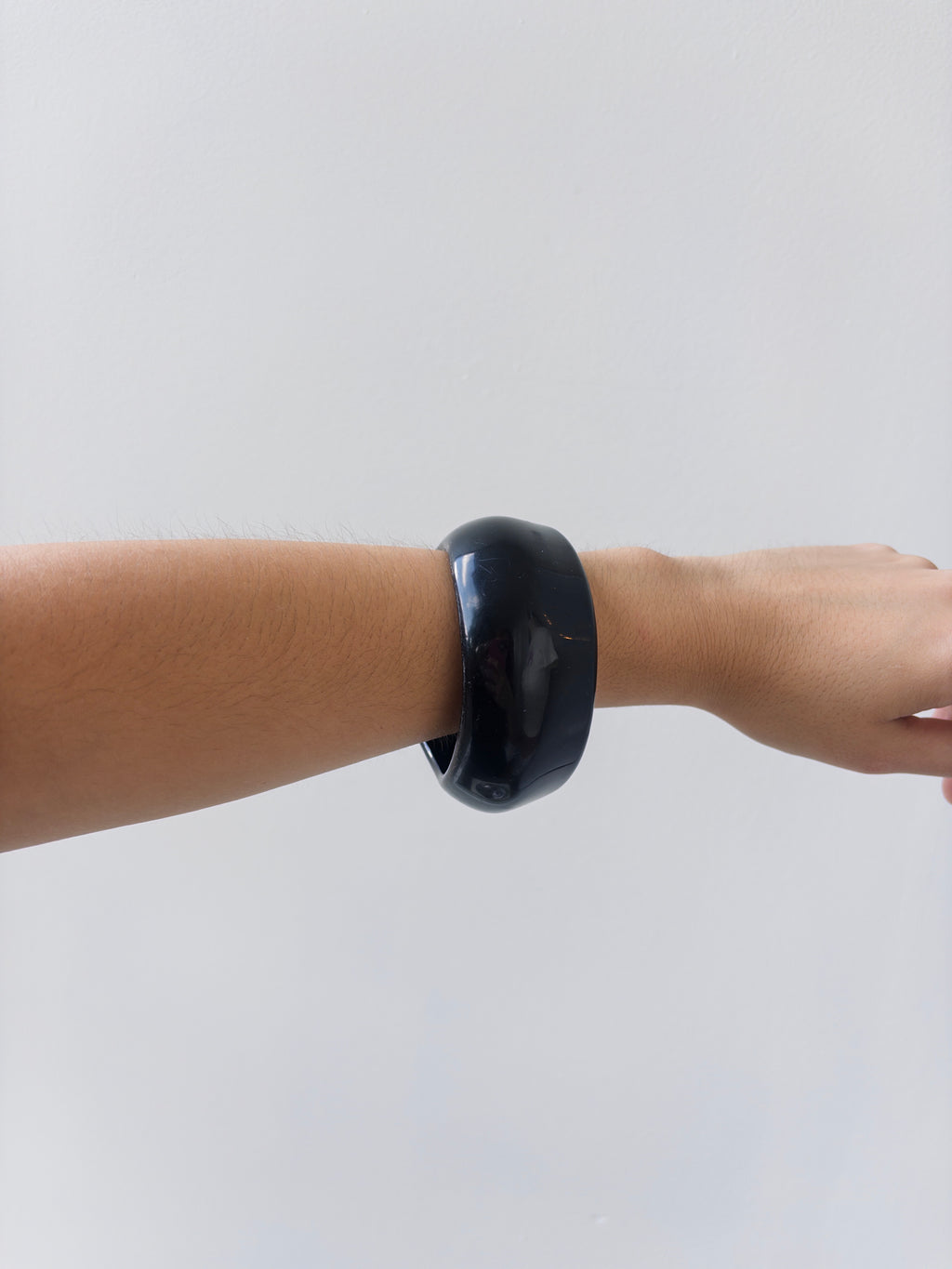 Black Chunky Bangle