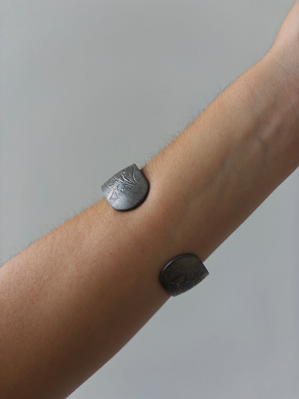 Etched Pewter Cuff