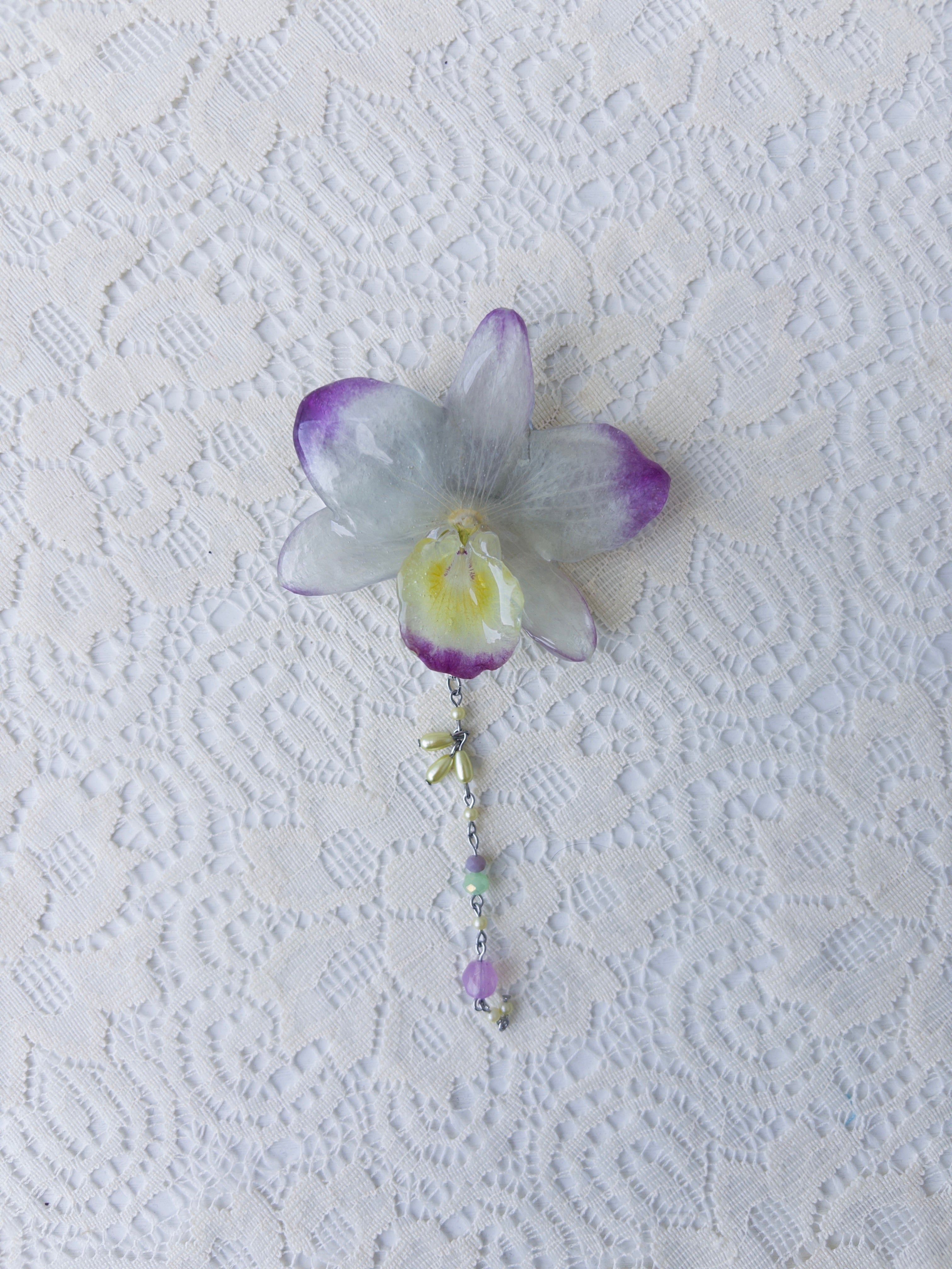 Orchid Hair Clip