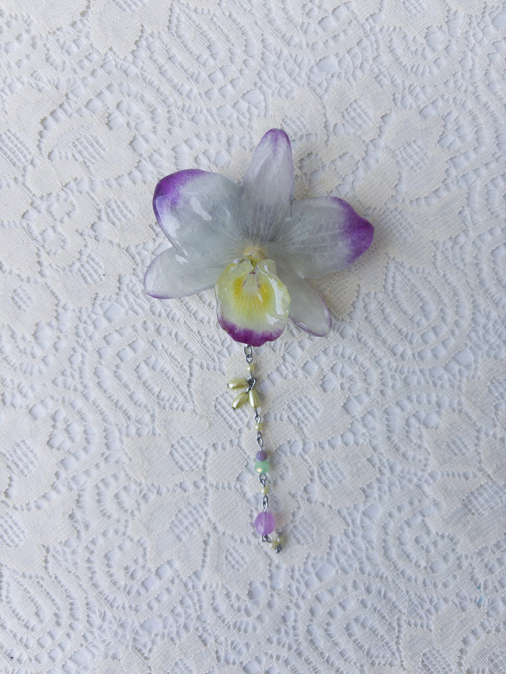 Orchid Hair Clip