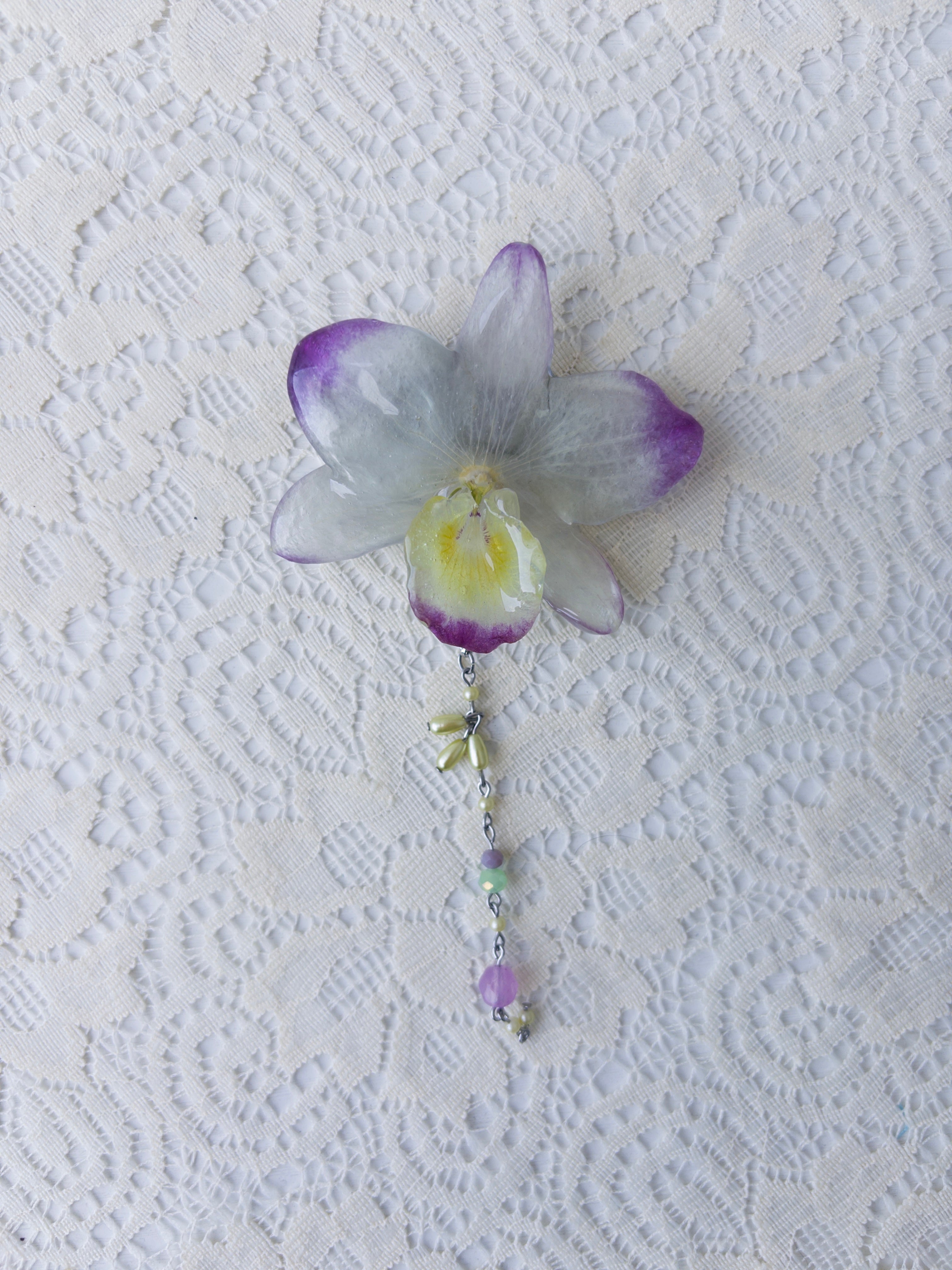 Orchid Hair Clip