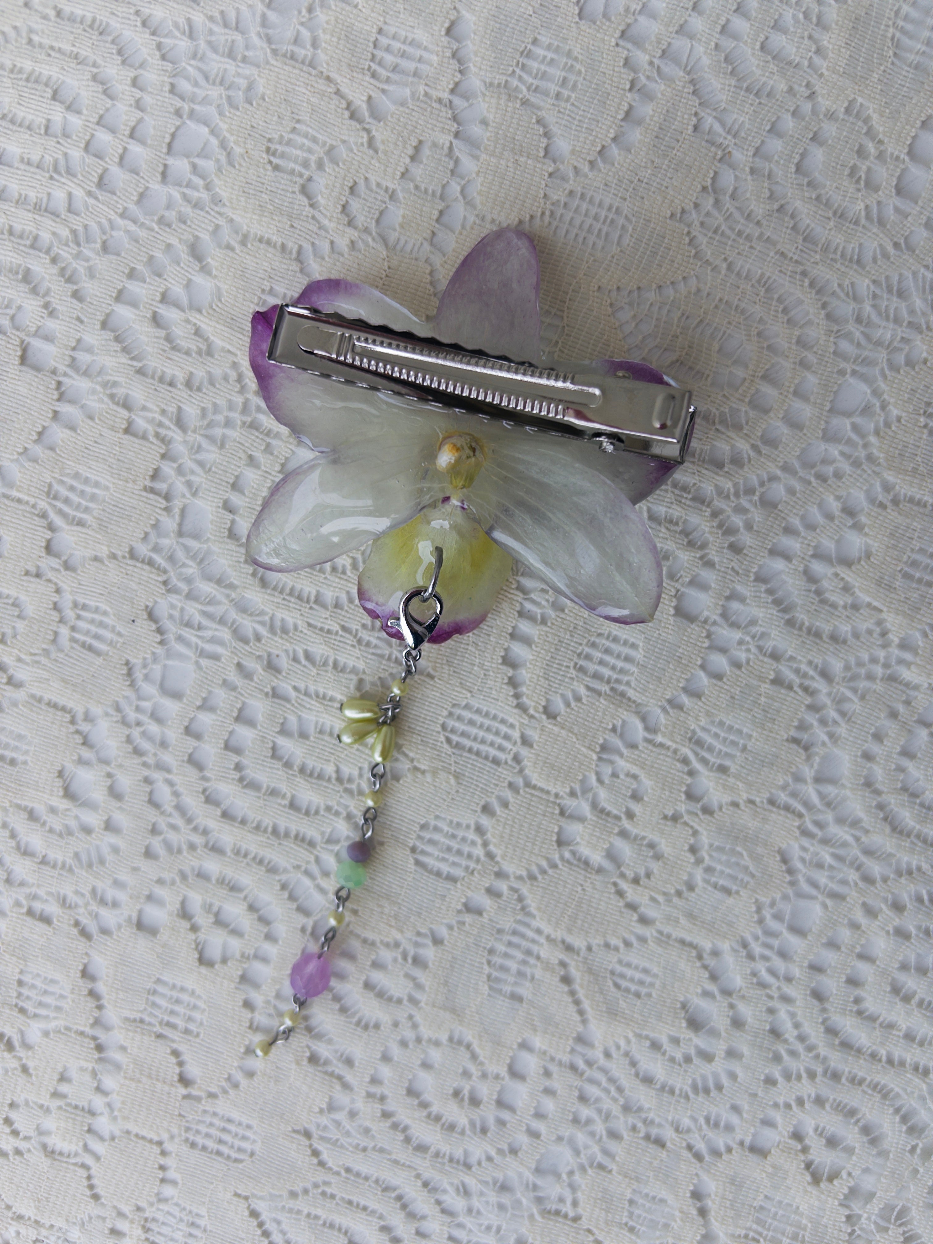 Orchid Hair Clip