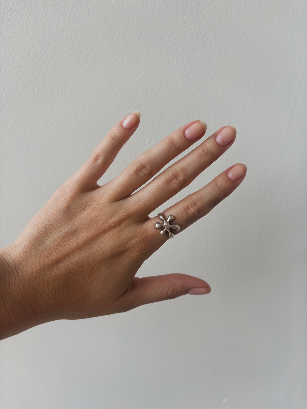 Silver Blob Ring