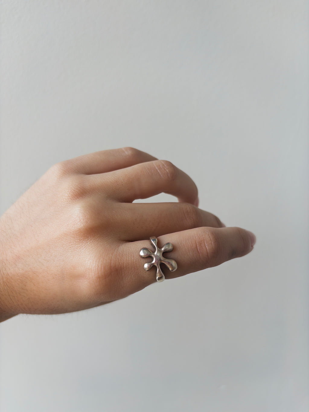 Silver Blob Ring