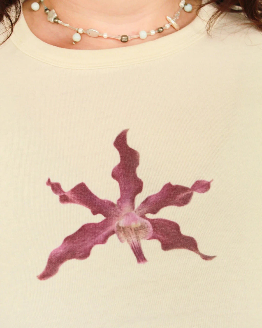 Wavy Long Sleeve Baby Tee