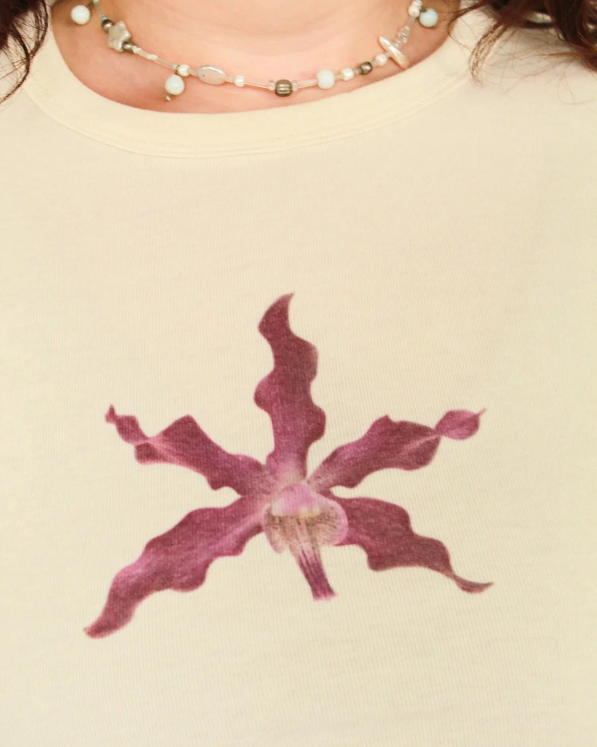 Wavy Long Sleeve Baby Tee