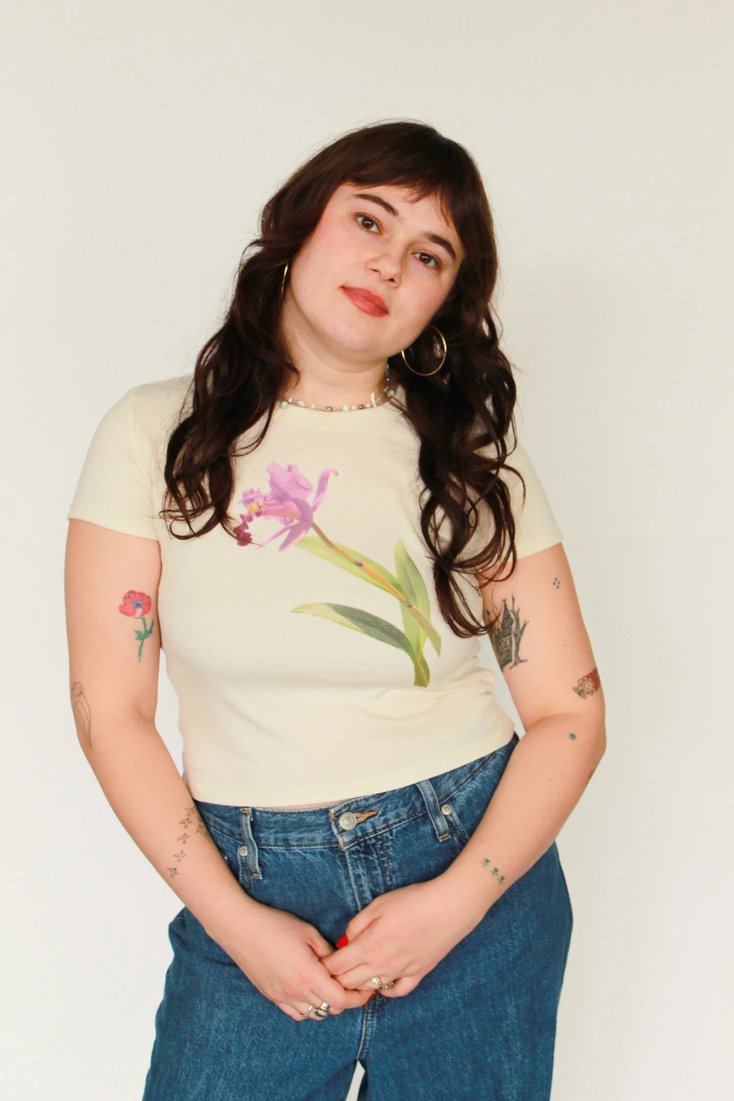 Pink Orchid Baby Tee