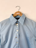 Mother of Pearl Button Down - Blue