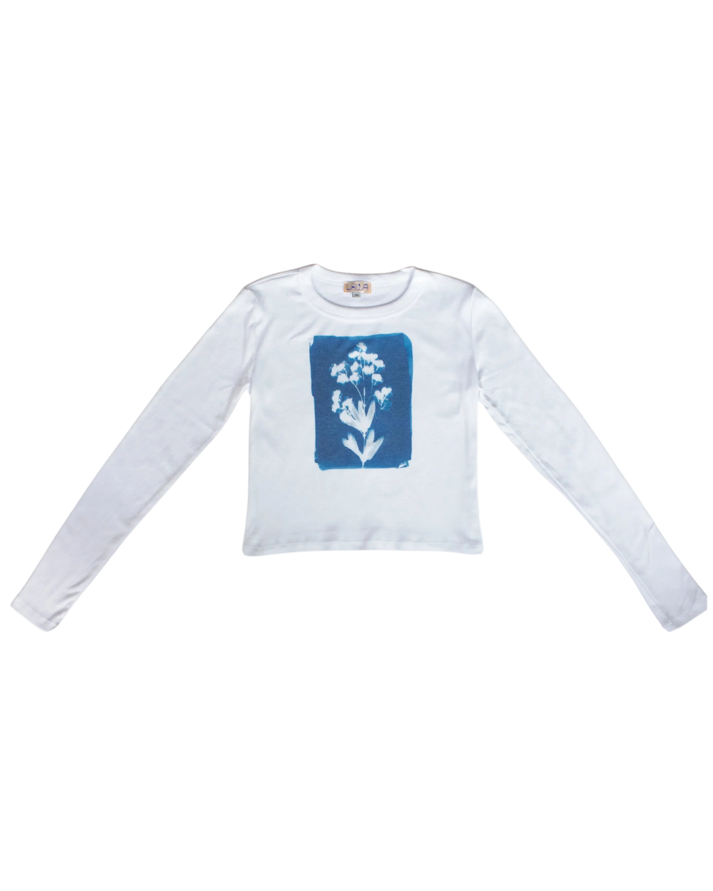 Cyanotype Long Sleeve Baby Tee